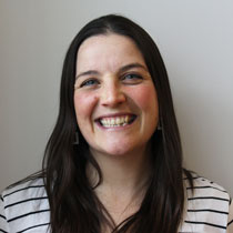 Portrait of teacher Stephanie Davis from the shoulders up