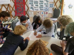 Strafford students mapping Strafford during Forum Block 2021 09 10