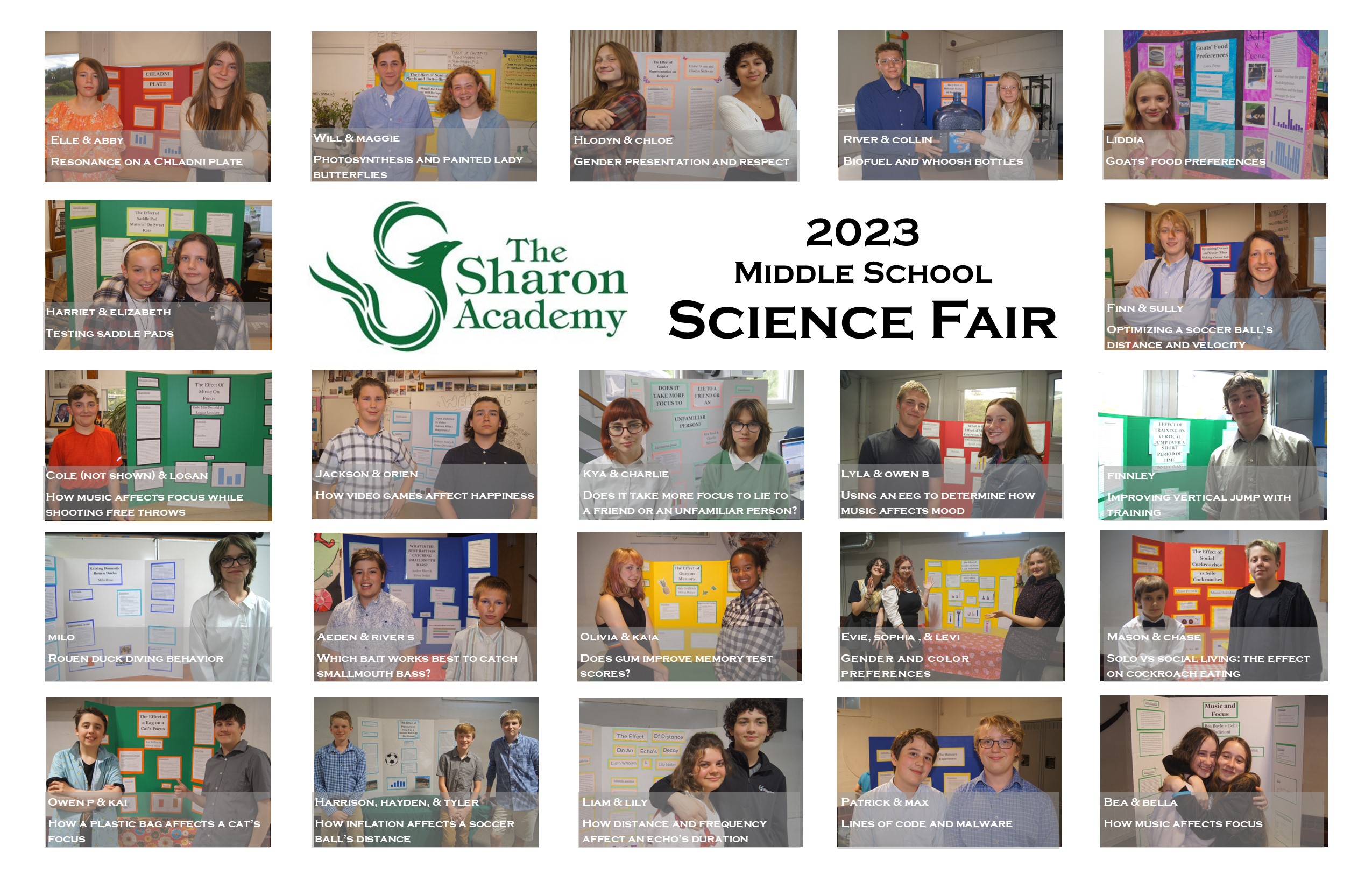 2023 Middle School Science Fair and Art Show